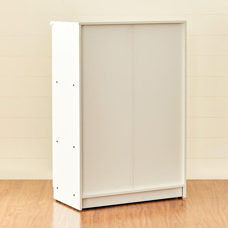 Alps Raft 2-Door Book Cabinet - White