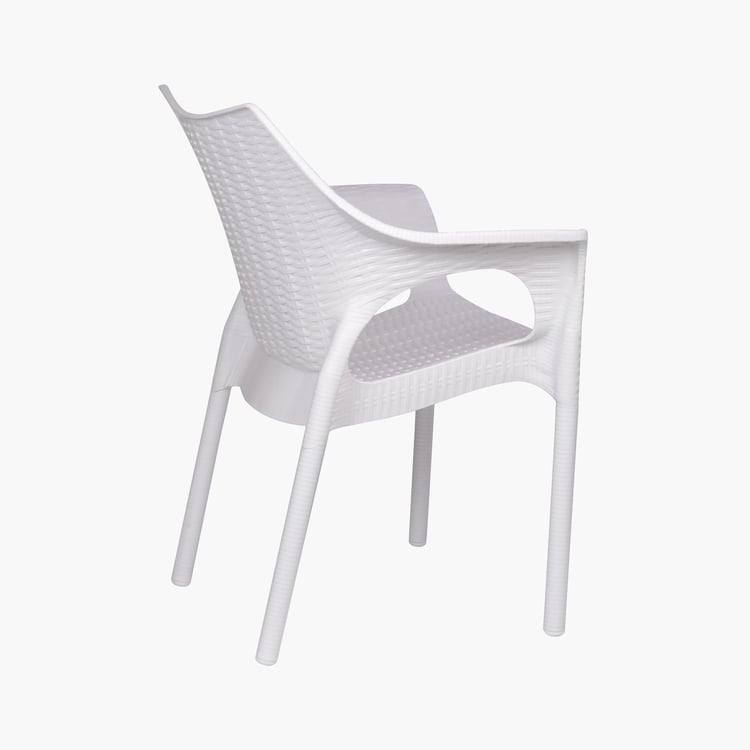 Abigail Polypropylene Outdoor Chair - White
