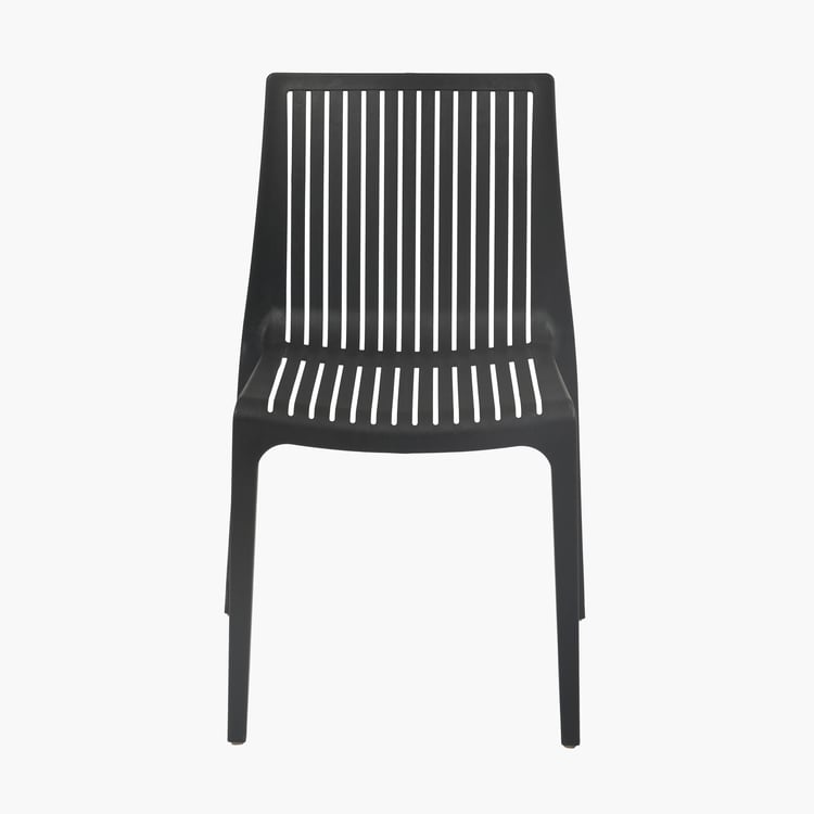Ella Polypropylene Outdoor Chair - Black