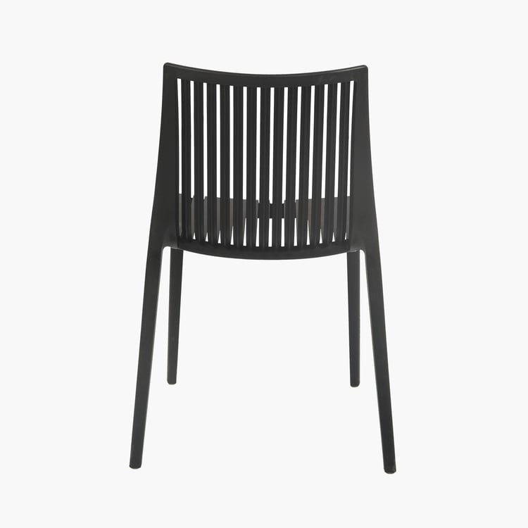 Ella Polypropylene Outdoor Chair - Black