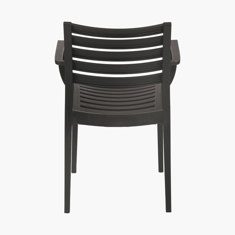 Luna Polypropylene Outdoor Chair - Black