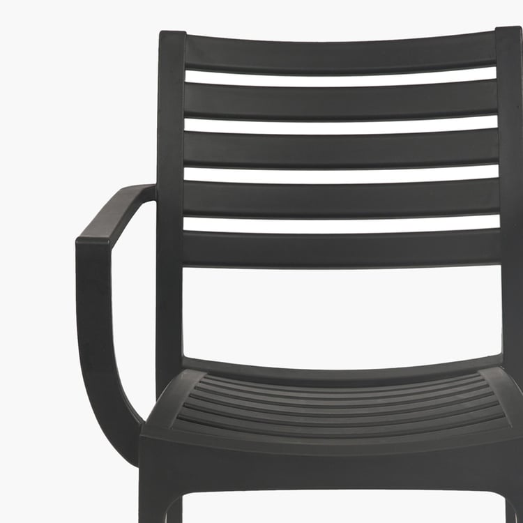 Luna Polypropylene Outdoor Chair - Black