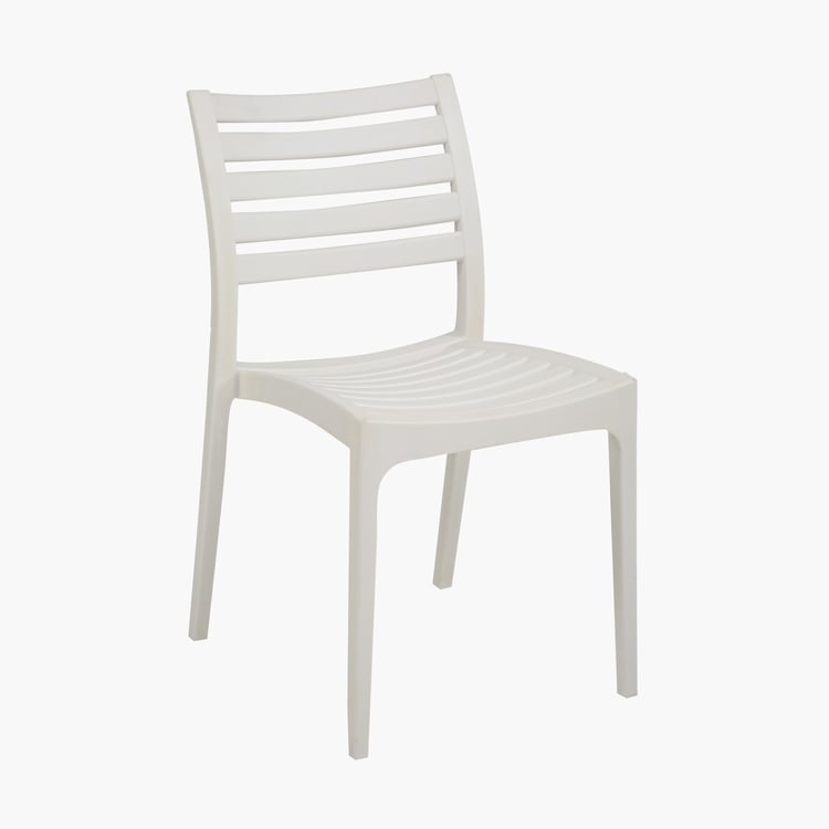 Luna Polypropylene Outdoor Chair - White