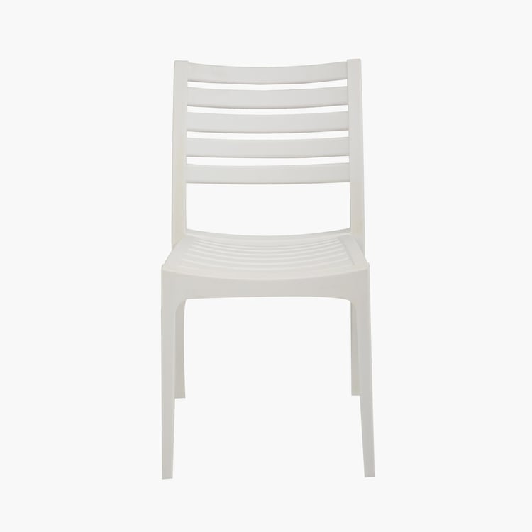 Luna Polypropylene Outdoor Chair - White