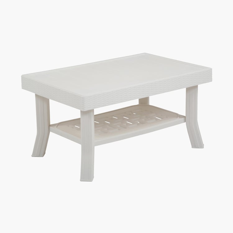Abigail Polypropylene Outdoor Table - White