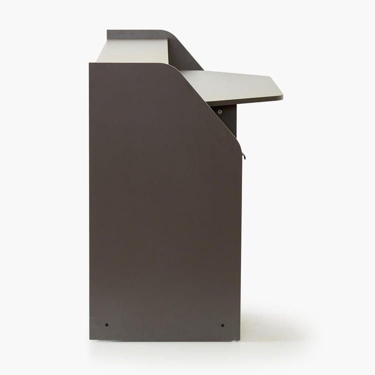 Champion Large Gaming Desk with Cabinet - Grey