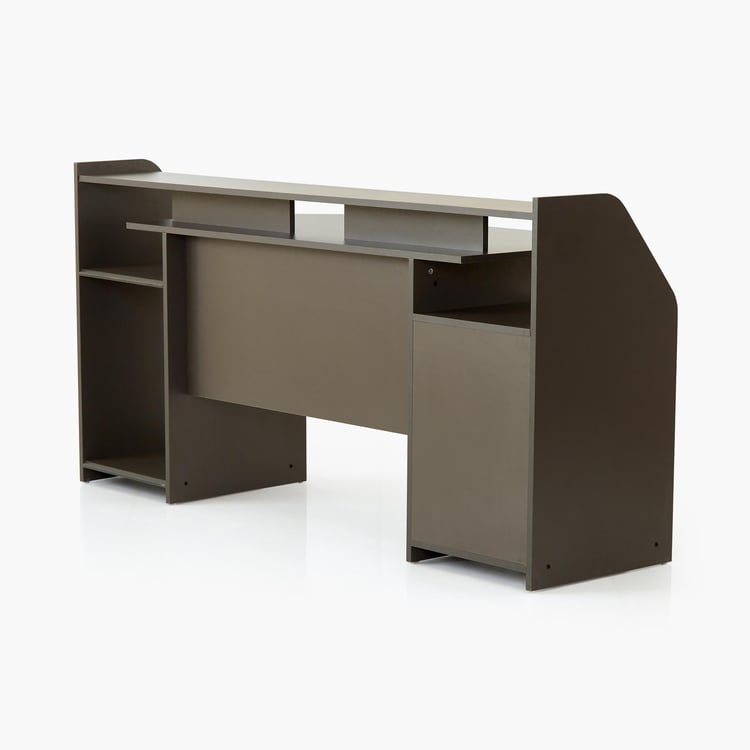 Champion Large Gaming Desk with Cabinet - Grey