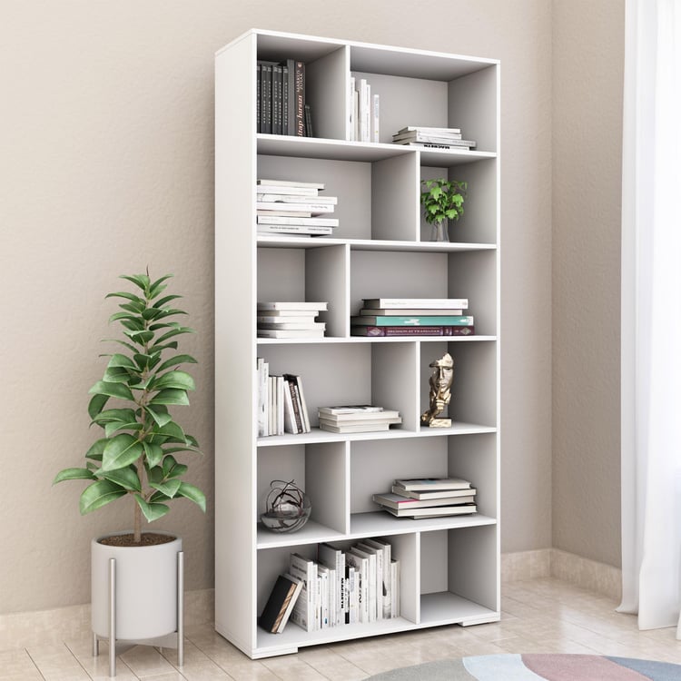 Helios Reynan White Engineered Wood Book Cabinet