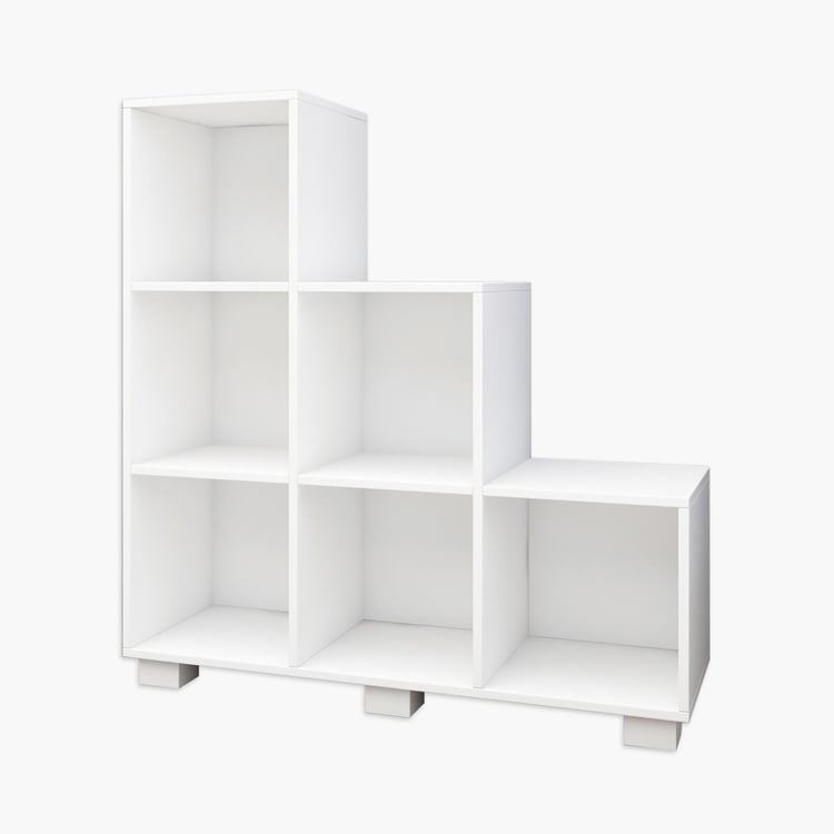 Helios Reynan White Engineered Wood Book Cabinet