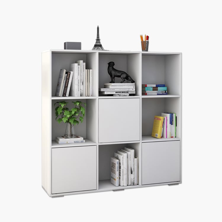 Helios Reynan 3-Tier Book Shelf - White