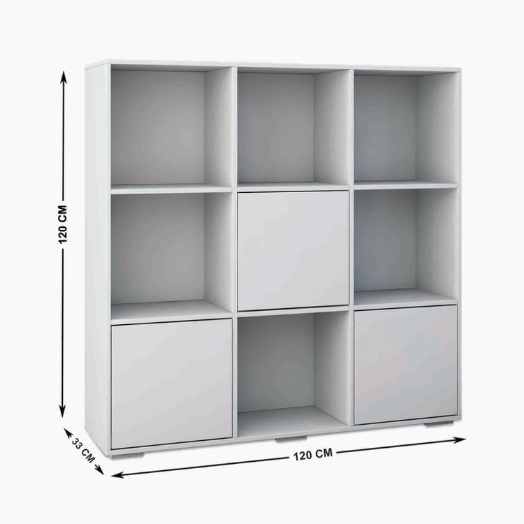 Helios Reynan 3-Tier Book Shelf - White