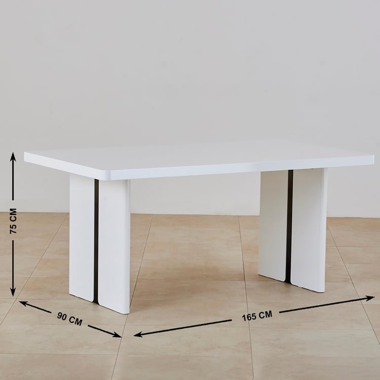 Polaris 6-Seater Dining Table - White