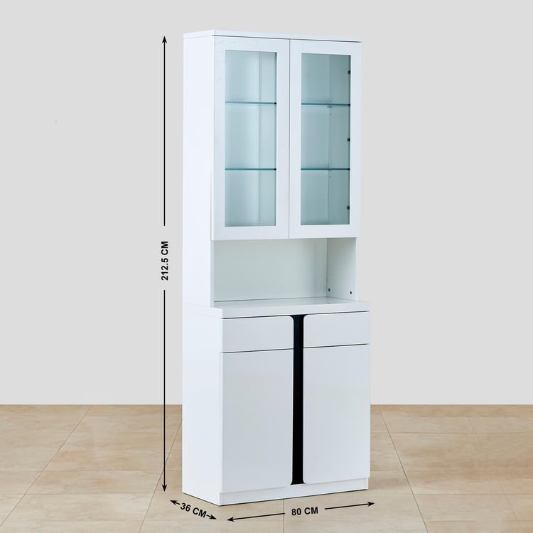 Polaris Buffet Hutch - White