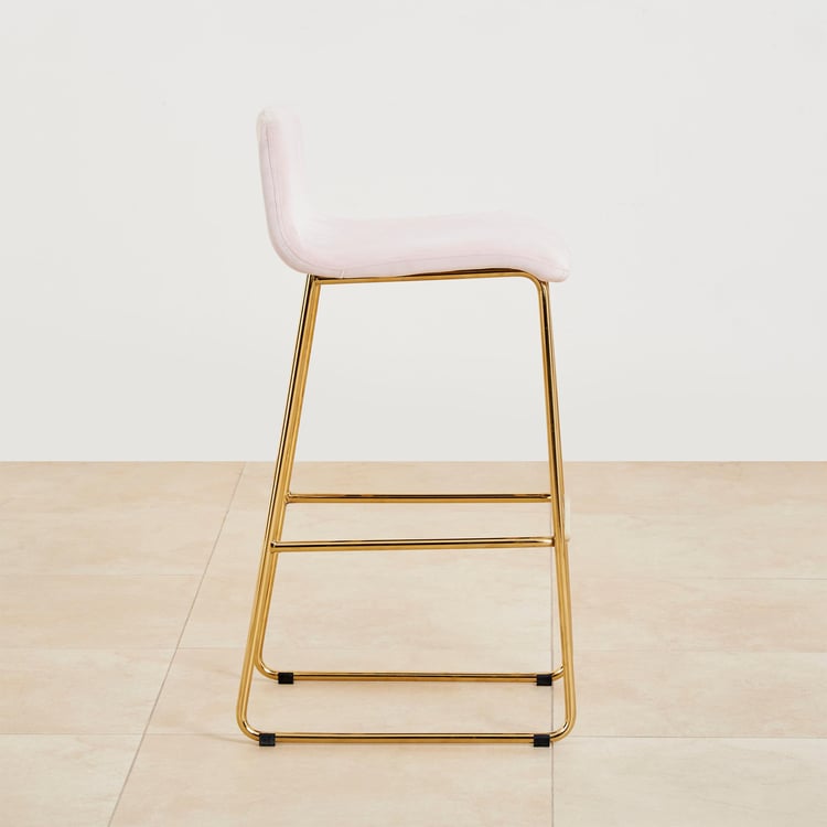 Monarch Velvet Bar Stool - Pink