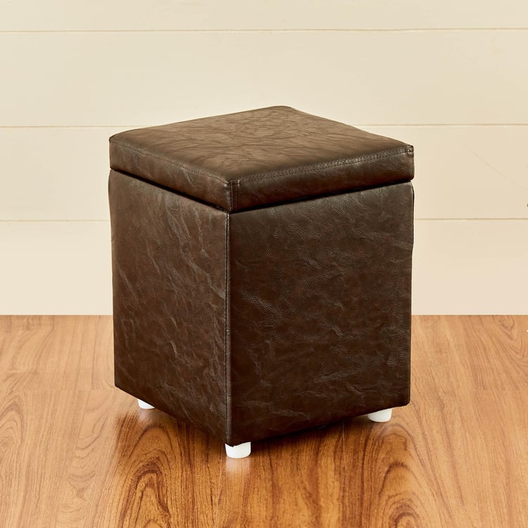 Andaman Nxt Fabric Ottoman with Storage - Brown