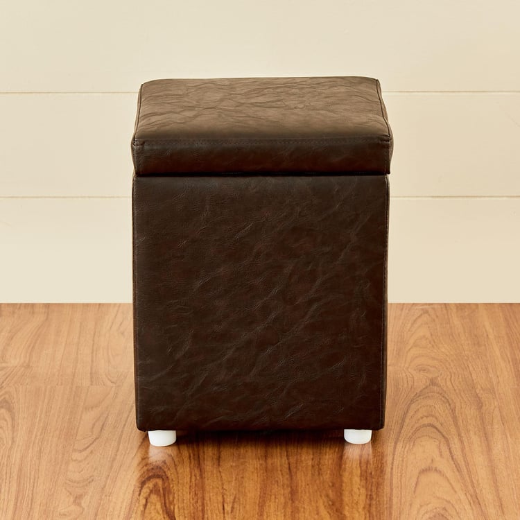 Andaman Nxt Fabric Ottoman with Storage - Brown