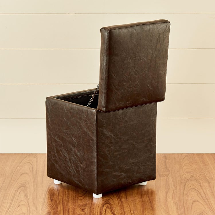 Andaman Nxt Fabric Ottoman with Storage - Brown