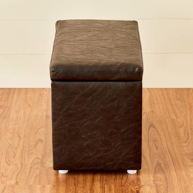 Andaman Nxt Fabric Ottoman with Storage - Brown