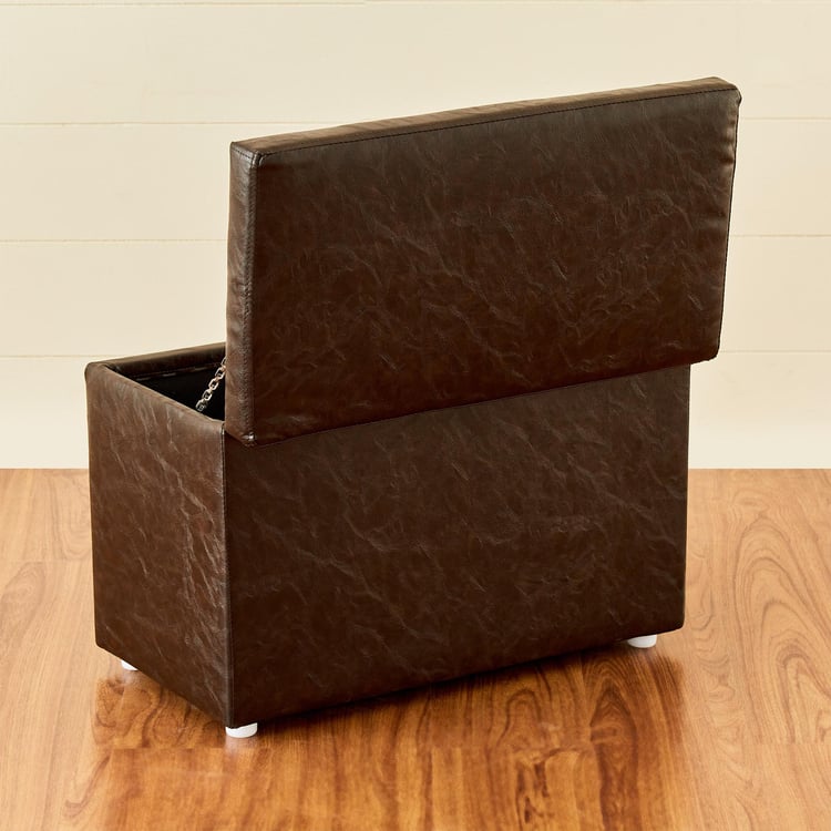 Andaman Nxt Fabric Ottoman with Storage - Brown