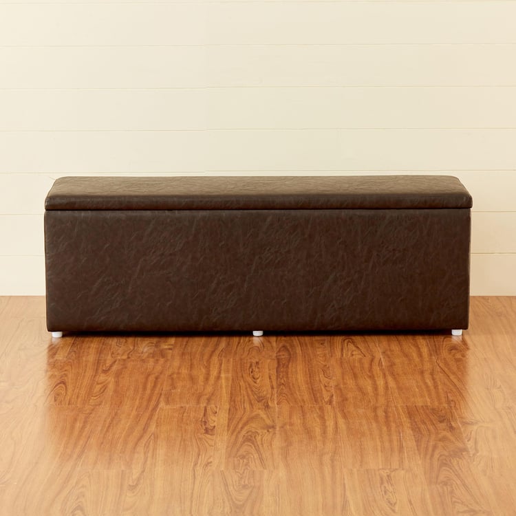 Andaman Nxt Fabric Ottoman with Storage - Brown