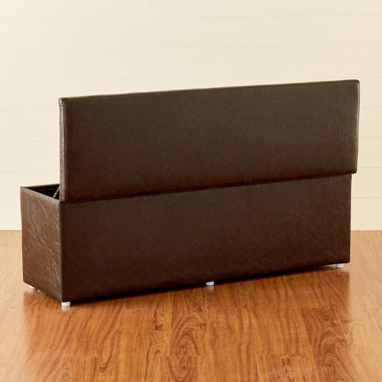 Andaman Nxt Fabric Ottoman with Storage - Brown