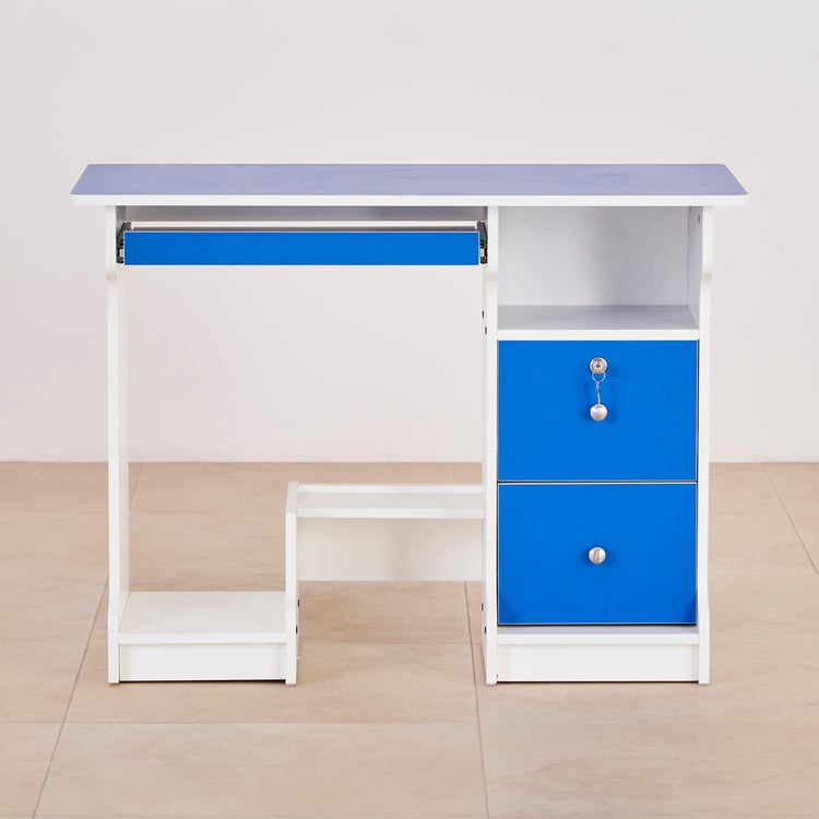 Helios Kidopia Kids Computer Table - White and Blue