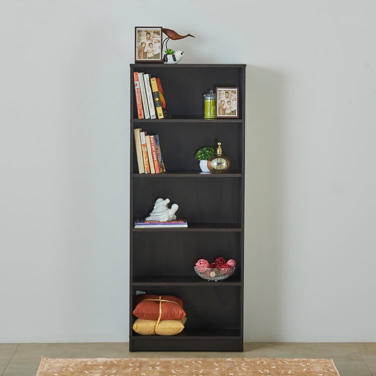 Helios Arvis 5-Tier Book Shelf - Brown