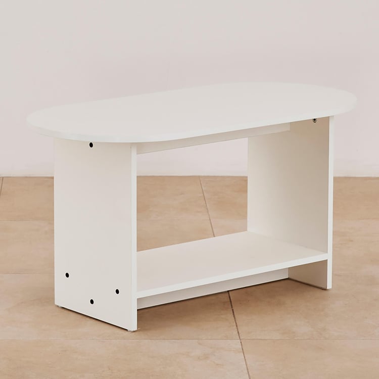 Helios Reynan Frosty Coffee Table - White