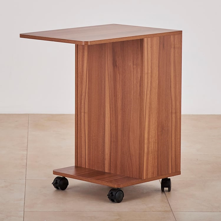 Helios Lewis Portable End Table - Brown