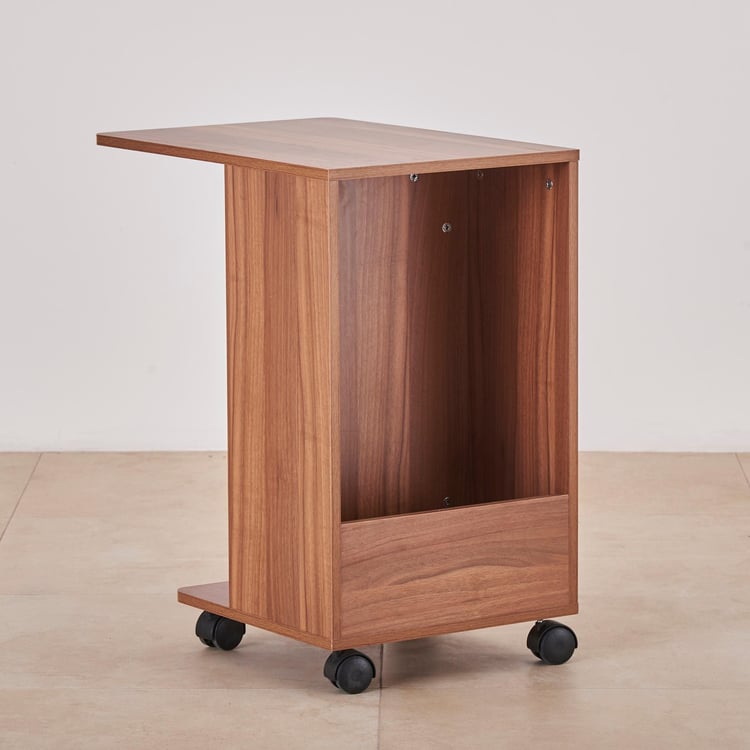 Helios Lewis Portable End Table - Brown