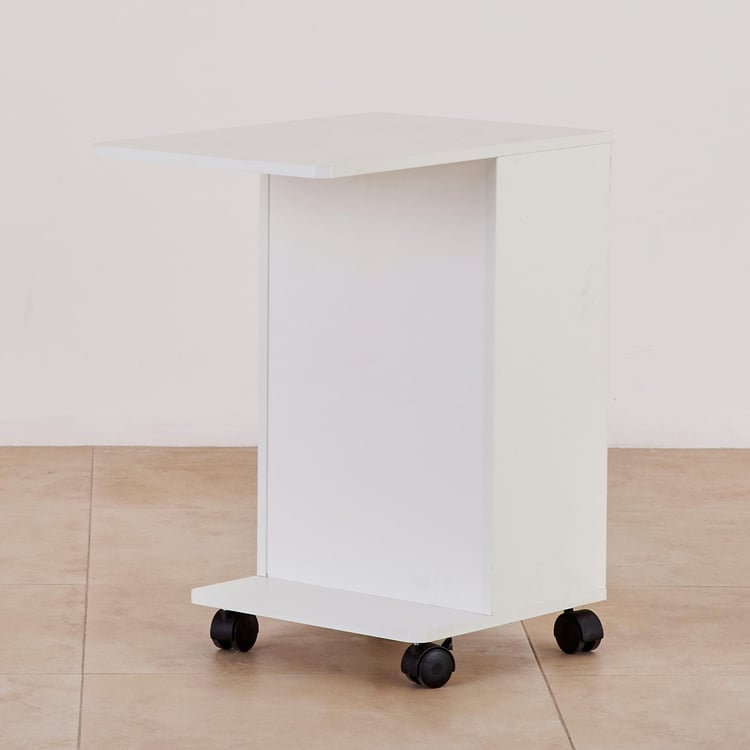 Helios Reynan Portable End Table - White