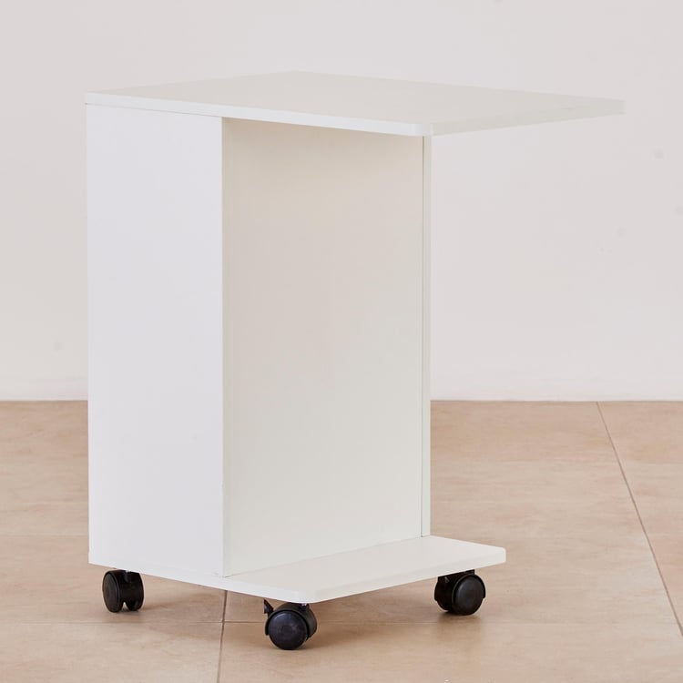 Helios Reynan Portable End Table - White