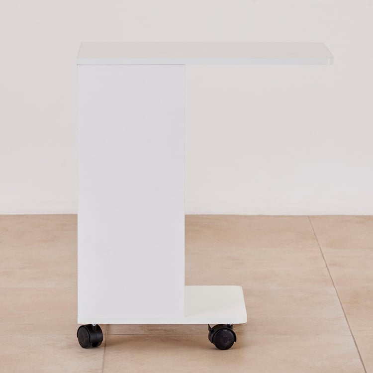Helios Reynan Portable End Table - White