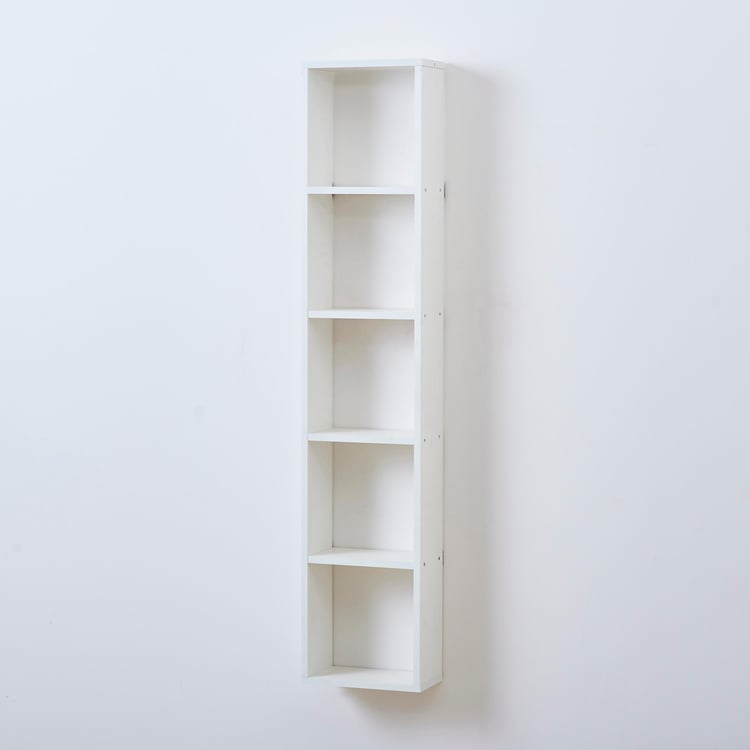 Helios Reynan 5-Tier Book Shelf - White