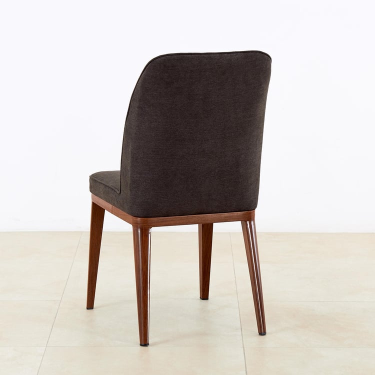 Jordon Set of 2 Fabric Dining Chairs - Brown