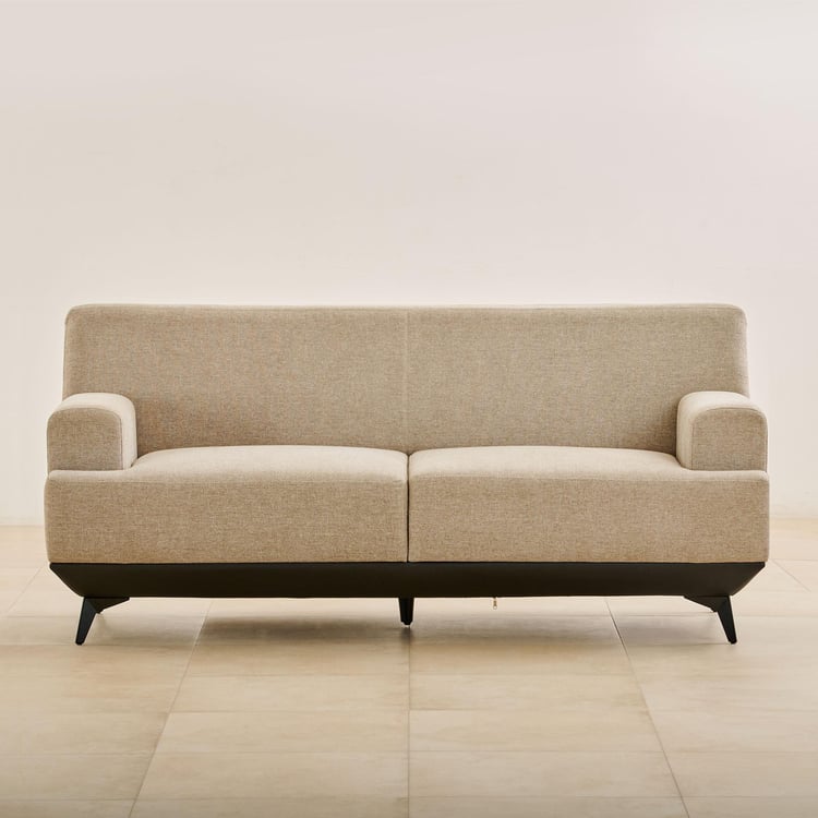 Kiro Fabric 3-Seater Sofa - Beige