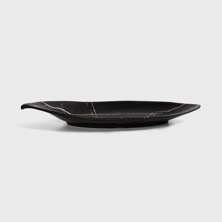 Fiesta Melamine Printed Leaf Shaped Platter - 37x16cm