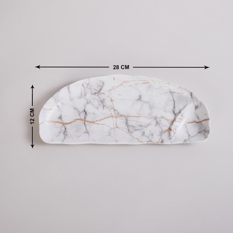 Silvano Melamine Chip and Dip Platter - 28x12cm