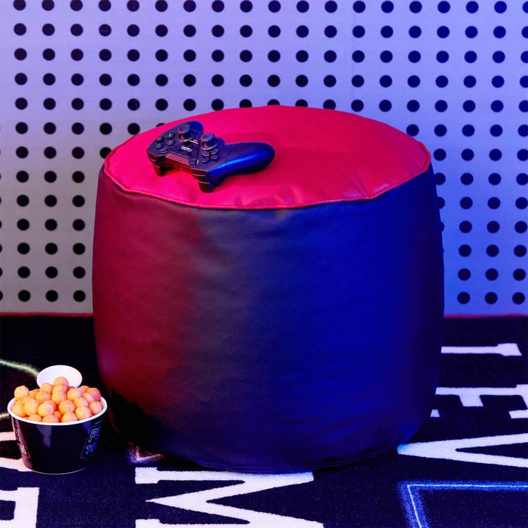 Champion Fabric Pouffe - Black