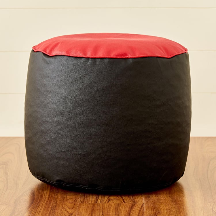 Champion Fabric Pouffe - Black