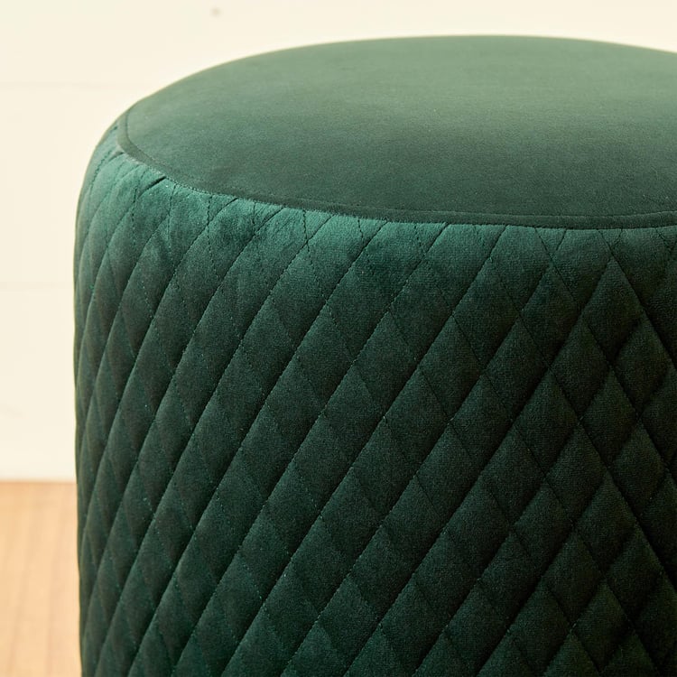 Monarch Fabric Ottoman - Green