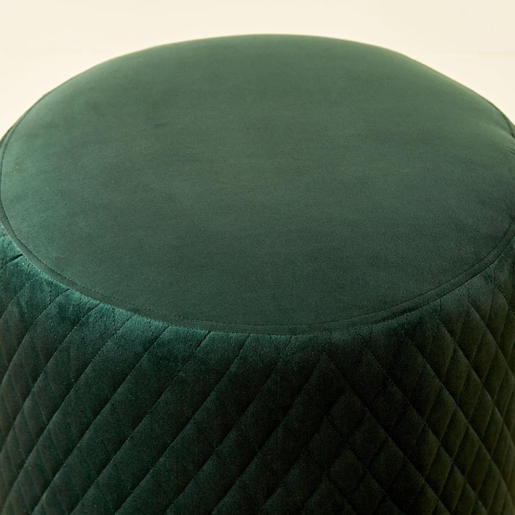 Monarch Fabric Ottoman - Green