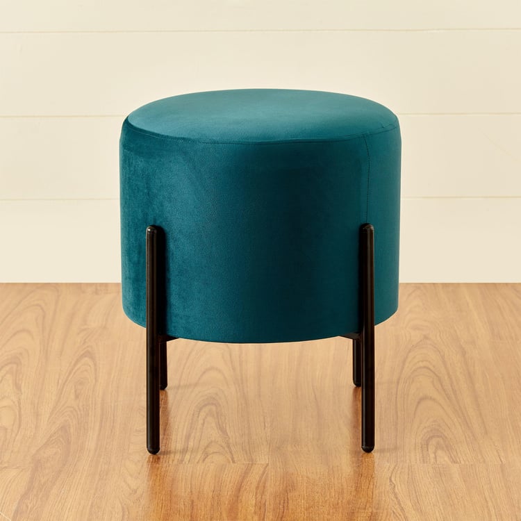 Polaris Fabric Ottoman - Teal