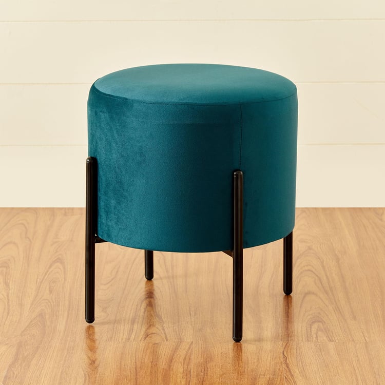 Polaris Fabric Ottoman - Teal