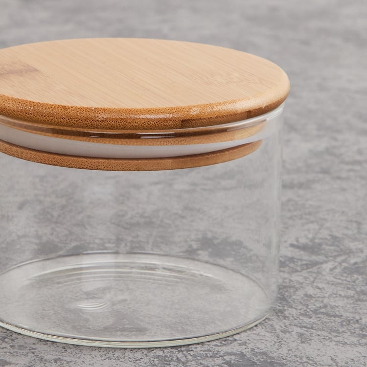 Palestine Borosilicate Jar with Bamboo Lid - 320ml