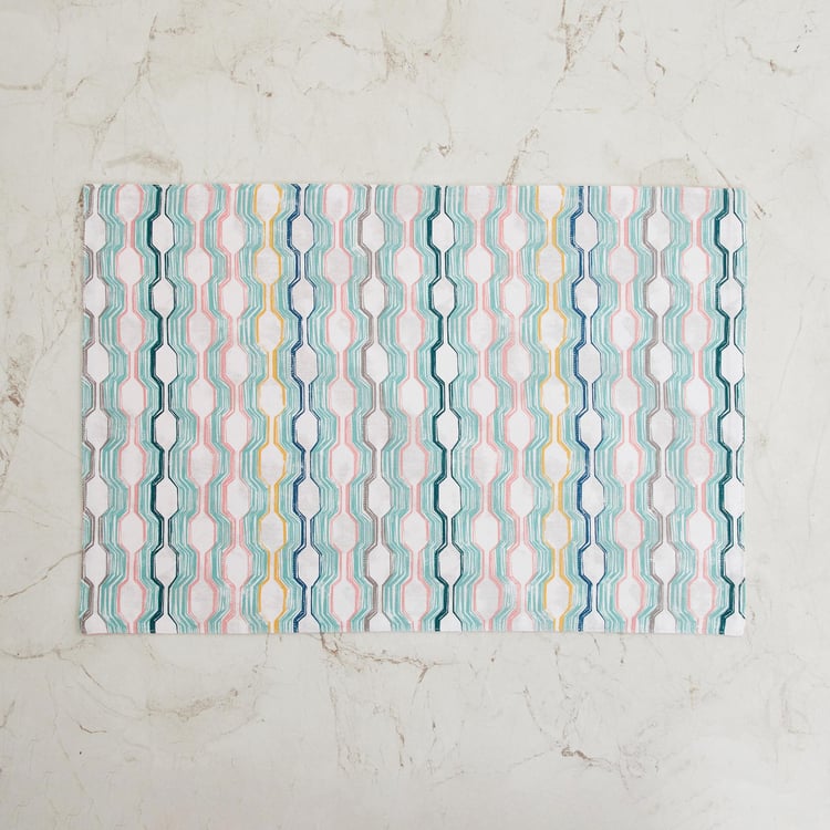 Corsica Persian Set of 6 Cotton Printed Reversible Placemats