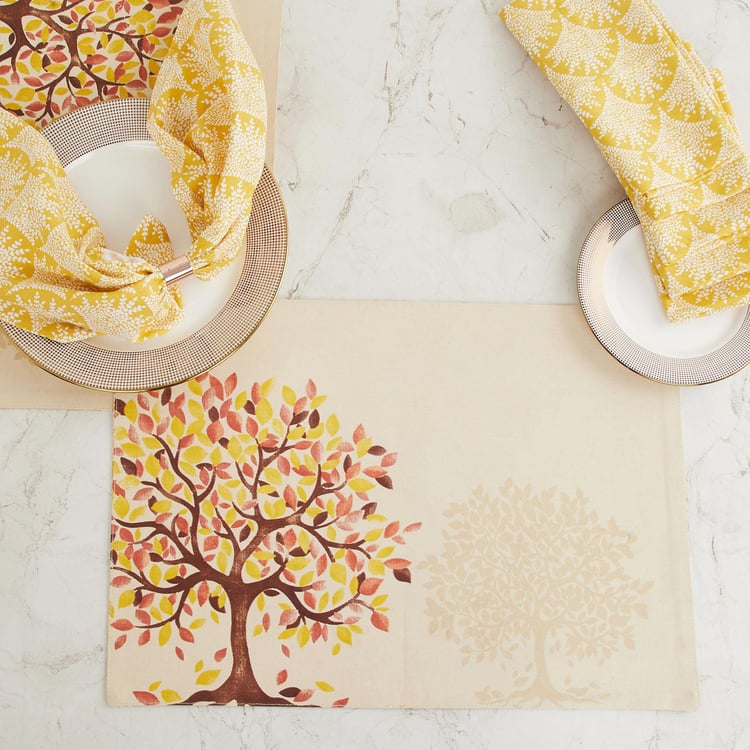 Corsica Persian 12Pcs Cotton Reversible Placemat and Napkin Set