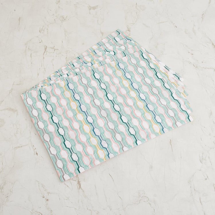 Corsica Persian 12Pcs Cotton Reversible Placemat and Napkin Set