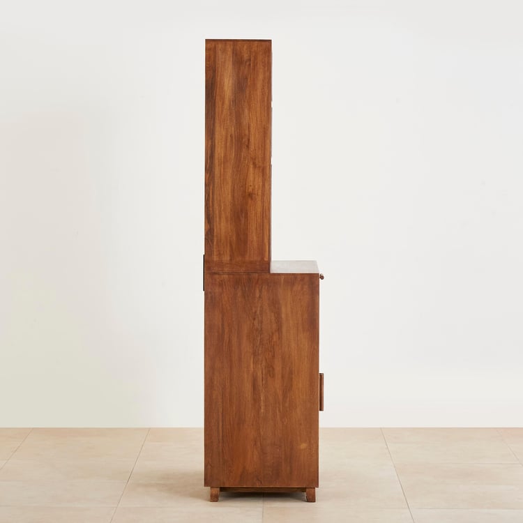 Cane Connection Mango Wood Bar Cabinet - Brown