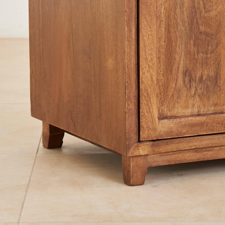 Cane Connection Mango Wood Bar Cabinet - Brown